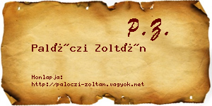 Palóczi Zoltán névjegykártya