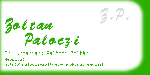zoltan paloczi business card